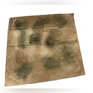 Vintage Water Silk Fan Print Scarf with Rhinestones - Mool Mang Cho Co.